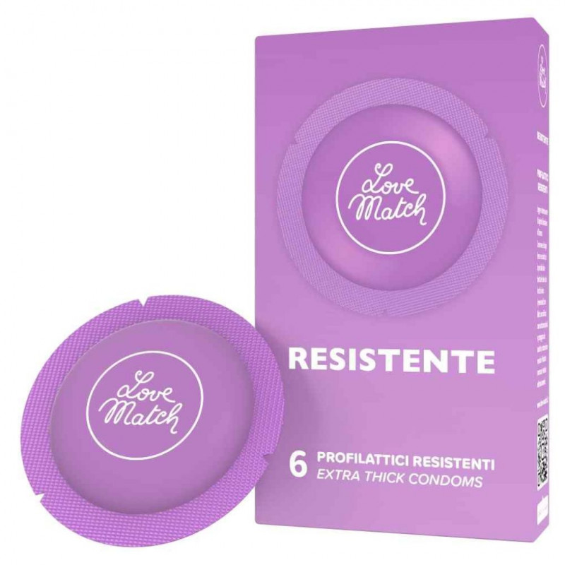 Love Match Resistant Condoms 6 Pack