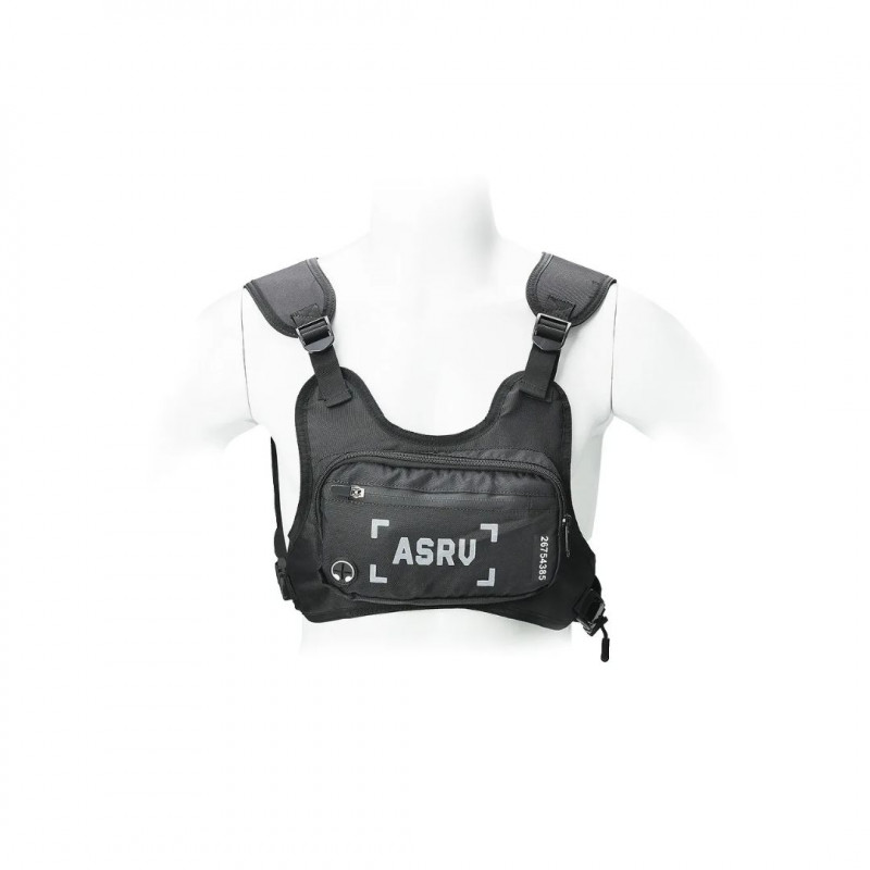 Sports chest bag for running with phone / keys ( 4.5 - 6.5 ) black