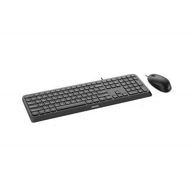 Philips 2000 series SPT6207B 00 keyboard Mouse included Home USB US English Black