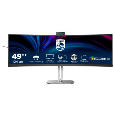 Philips 49B2U6900CH 00 computer monitor 124 cm (48.8") 5120 x 1440 pixels Dual QHD LCD Black