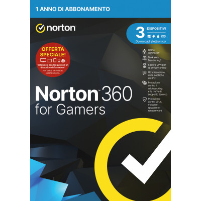 Norton 360 for Gamers 2023 Security management Full 1 license(s) 1 year(s)