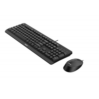 Philips 2000 series SPT6207BL 00 keyboard Mouse included Universal USB QWERTY English Black