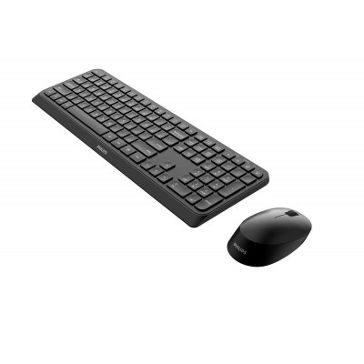 Philips 3000 series SPT6307B 34 keyboard Mouse included Home RF Wireless US English Black