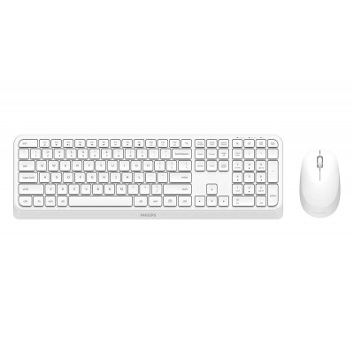 Philips 3000 series SPT6307W 34 keyboard Mouse included Universal RF Wireless QWERTY English White