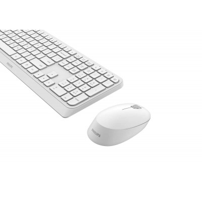 Philips 3000 series SPT6307W 34 keyboard Mouse included Universal RF Wireless QWERTY English White