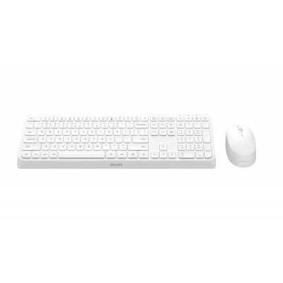 Philips 3000 series SPT6307W 34 keyboard Mouse included Universal RF Wireless QWERTY English White