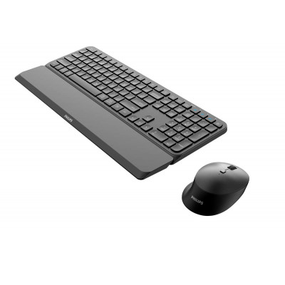 Philips 6000 series SPT6607B 34 keyboard Mouse included Home RF Wireless + Bluetooth Black