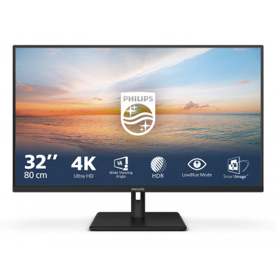 Philips 1000 series 32E1N1800LA 00 LED display 80 cm (31.5") 3840 x 2160 pixels 4K Ultra HD LCD Black