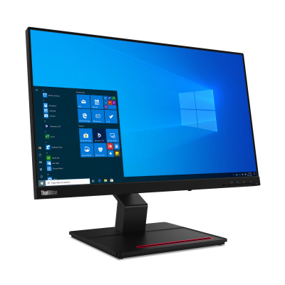 Lenovo ThinkVision T24t-20 LED display 60.5 cm (23.8") 1920 x 1080 pixels Full HD Touchscreen Capacitive Black