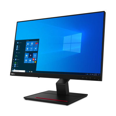 Lenovo ThinkVision T24t-20 LED display 60.5 cm (23.8") 1920 x 1080 pixels Full HD Touchscreen Capacitive Black