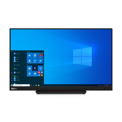 Lenovo ThinkVision T24t-20 LED display 60.5 cm (23.8") 1920 x 1080 pixels Full HD Touchscreen Capacitive Black