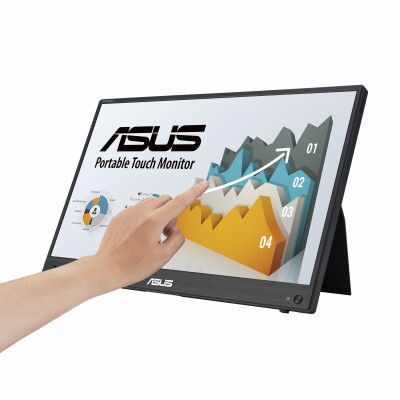 ASUS ZenScreen MB16AHT computer monitor 39.6 cm (15.6") 1920 x 1080 pixels Full HD Touchscreen Black