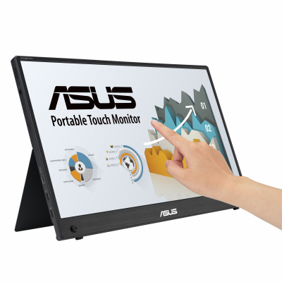 ASUS ZenScreen MB16AHT computer monitor 39.6 cm (15.6") 1920 x 1080 pixels Full HD Touchscreen Black