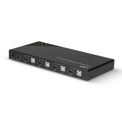 Lindy KVM Switch HDMI 18G, USB 2.0 & Audio, 4 Port