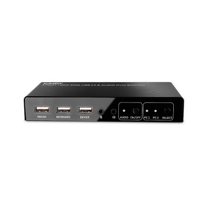 Lindy 2 Port HDMI 4K60, USB 2.0 and Audio KVM Switch