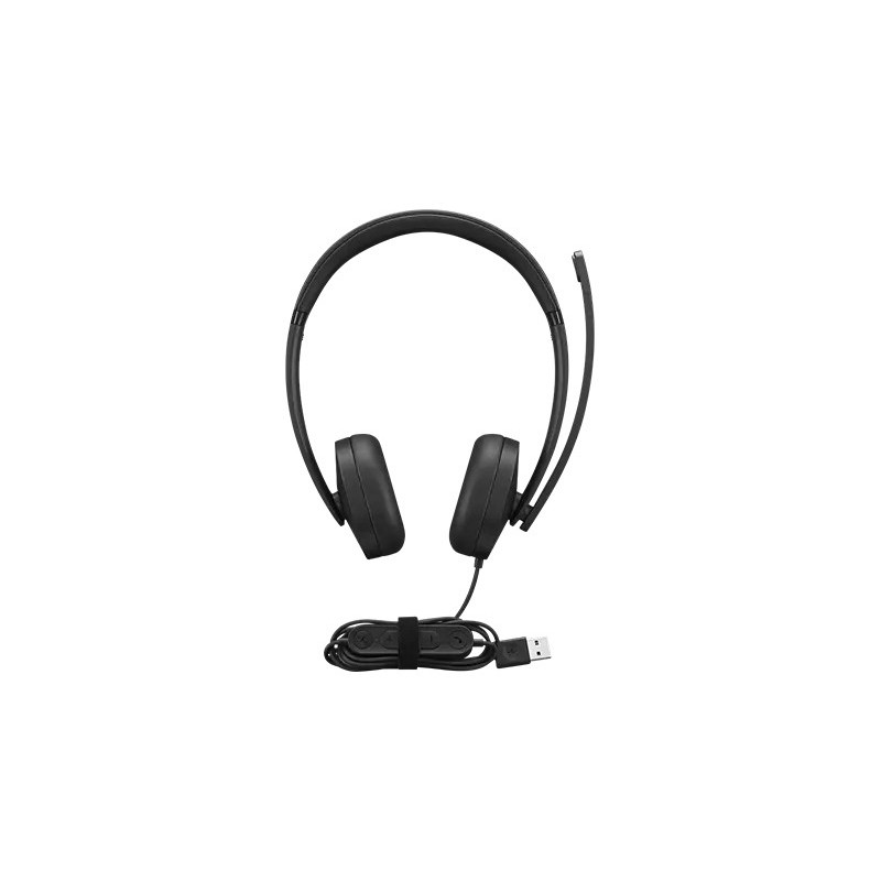 Lenovo 4XD1P83425 headphones headset Wired Head-band Calls Music USB Type-A Black