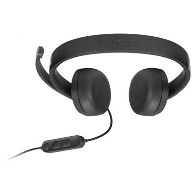 Lenovo 4XD1P83425 headphones headset Wired Head-band Calls Music USB Type-A Black