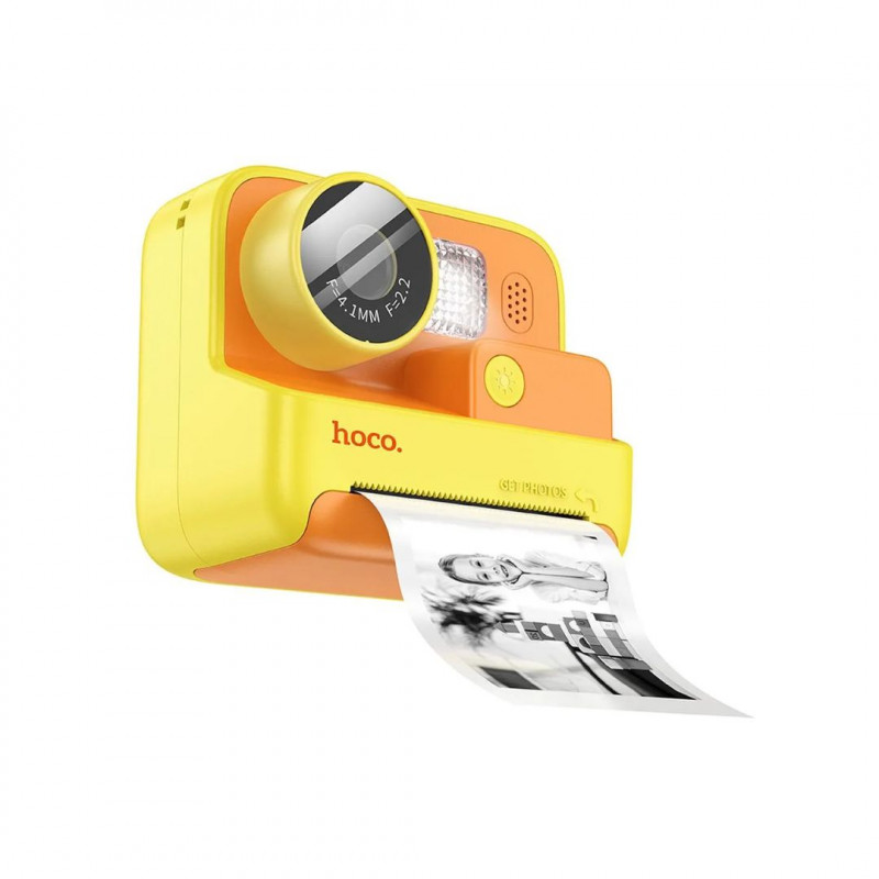 HOCO children\'s camera with printer DV200 yellow