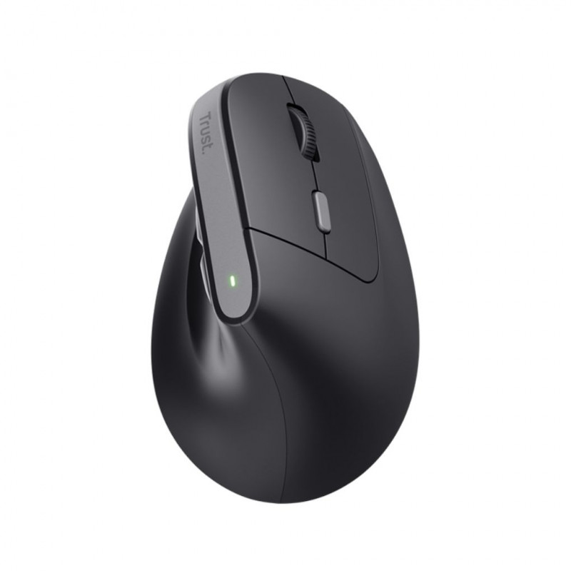 Trust BAYO II Ergonomic Wireless Mouse Vertical Angle, Black