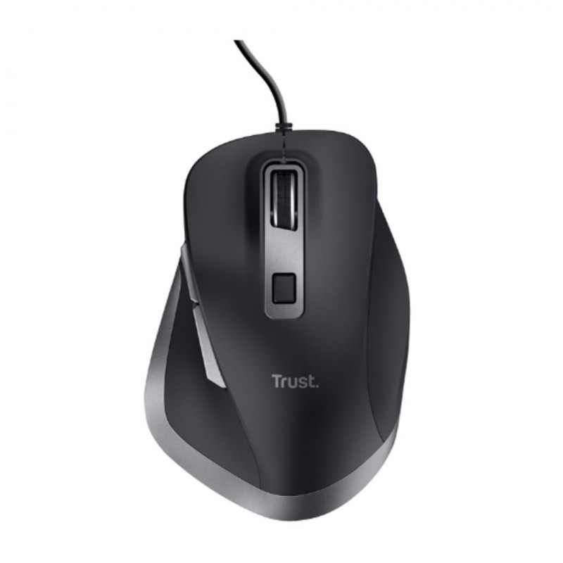 Trust FYDA Wired Curved Mouse, Black