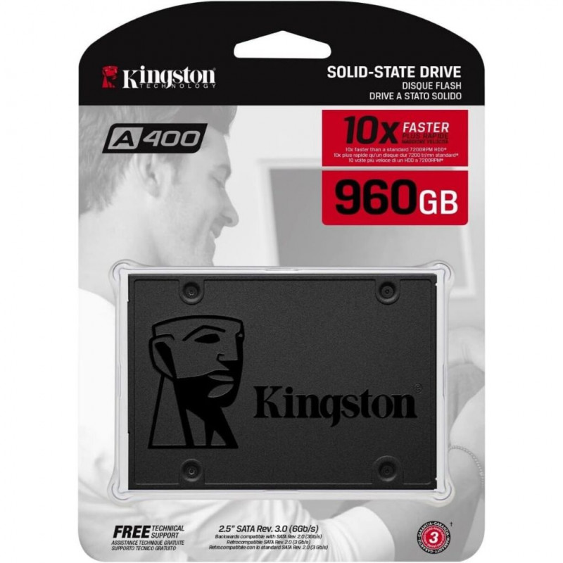 Kingston SSD A400 Solid State Drive (2.5 Inch SATA 3) - 960 GB