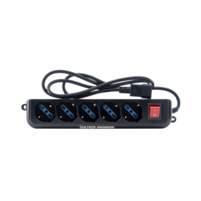 VulTech®  Multi-Socket For UPS 5 Inputs ON/OFF Button, 1.5 mt