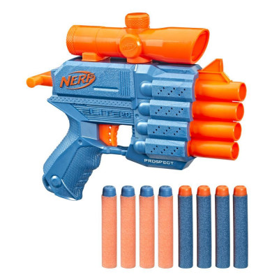 NERF Elite 2.0 Prospect QS-4 Blaster 8 Nerf Elite Darts 4-Dart Blaster - F4190