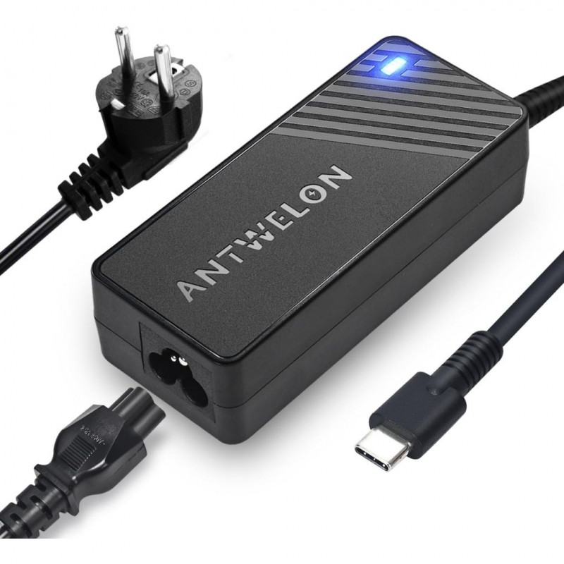 ANTWELON 65W 45W USB C Portable Power Adapter Type C