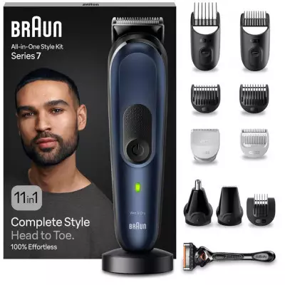 BRAUN All-in-One trimmer11-in-1 Styling Kit for Beard, Hair, Body, Nose and Ears.