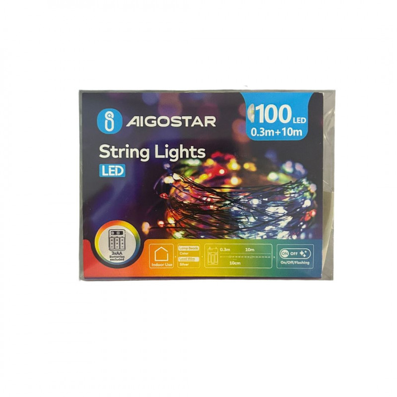 Aigostar Christmas Lights L 100 RGB 3M