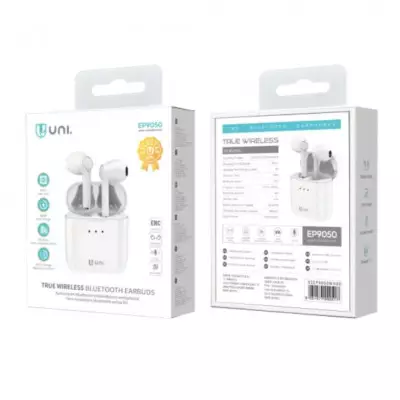 UNI-TWS Bluetooth Earbuds, White