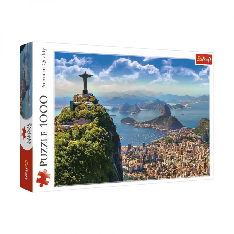 Rio de Janeiro, Brazil - 1000 Pieces, City View, Hill, Aerial View