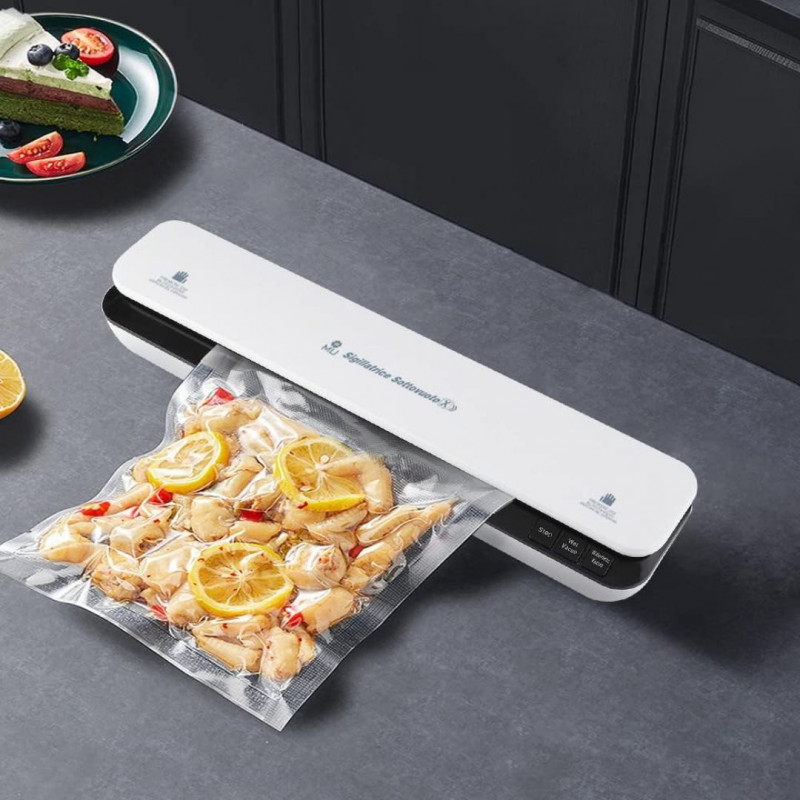 Vacuum Food Machine, 2 in 1 Portable Automatic Food Vacuum Sealer for Dry