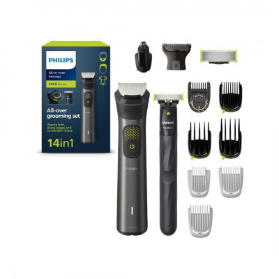 Philips Series 9000 14-in-1 Trimmer + OneBlade, Precise trimming