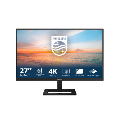 Philips 1000 series 27E1N1900AE 00 LED display 68.6 cm (27") 3840 x 2160 pixels 4K Ultra HD LCD Black