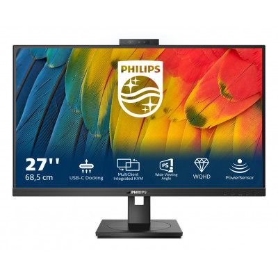 Philips 5000 series 27B1U5601H 00 LED display 68.6 cm (27") 2560 x 1440 pixels Quad HD LCD Black