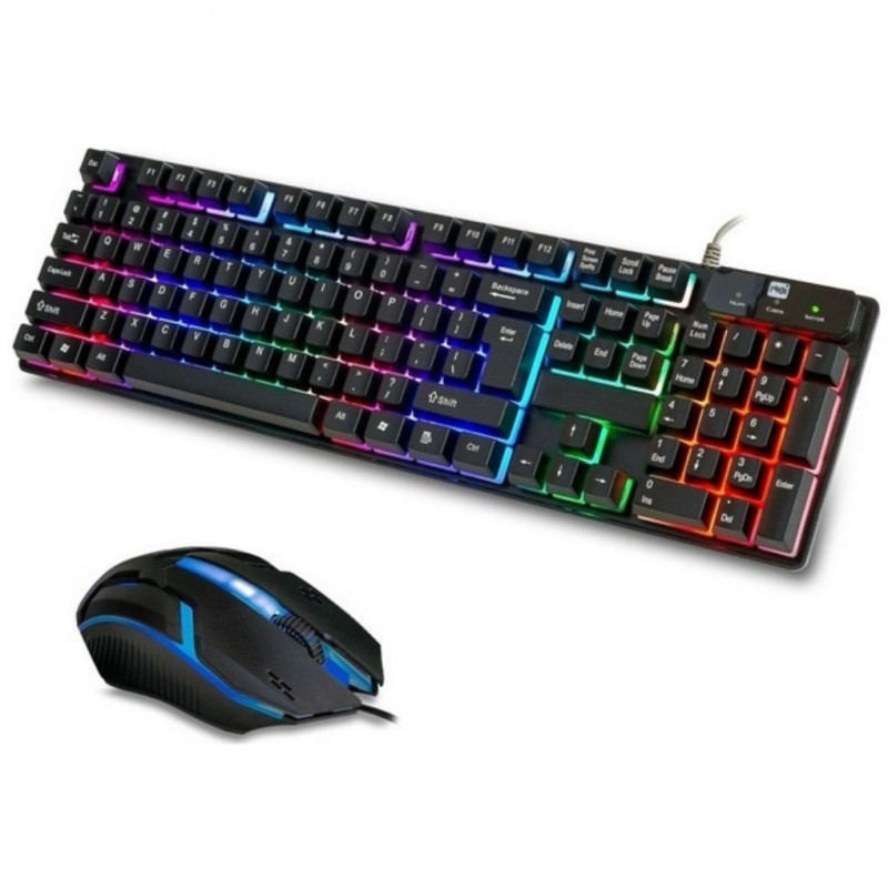 Wired Keyboard And Mouse Set With Led Light