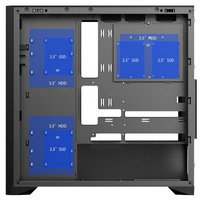 itek WOODY Tower Black