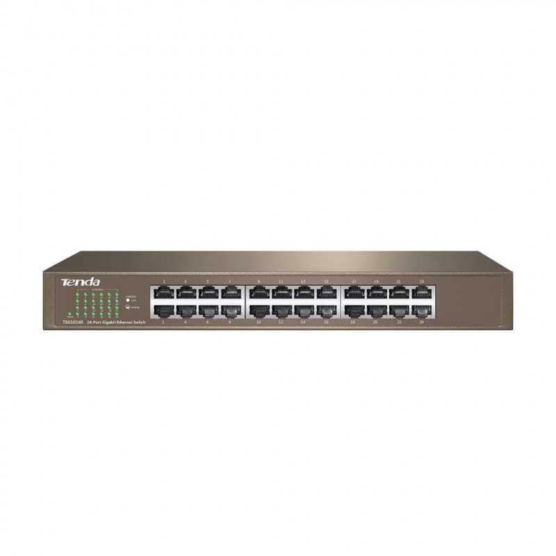 TENDA TEG1024D 24-Port Gigabit Rackmount Switch Metal Case