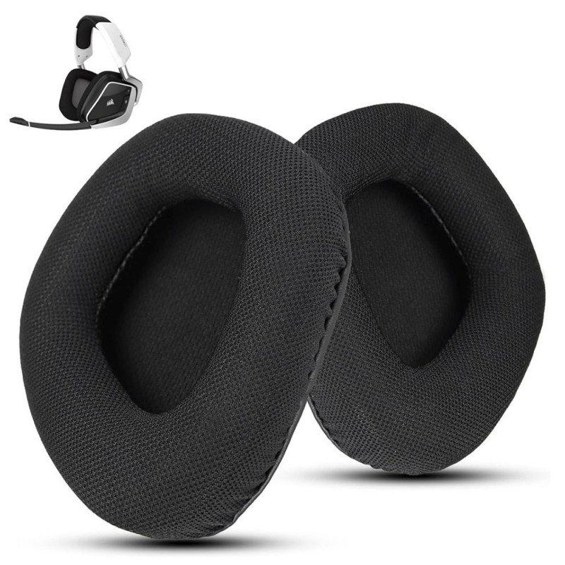 Wzsipod Replacement Fabric Ear Pads for Corsair Void Pro Wireless/Wired