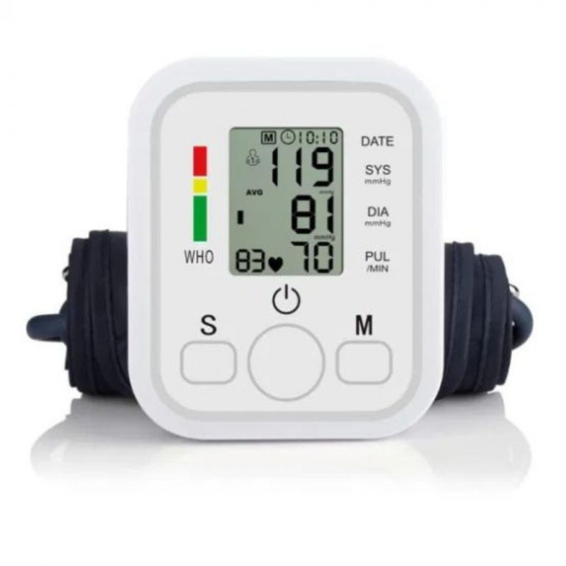 MU AS-35A Electronic Blood Pressure Monitor Intelligent Microcomputer, White