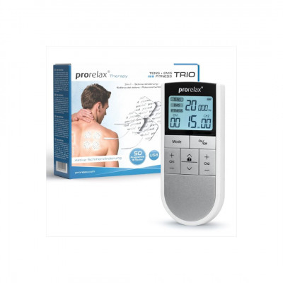 Prorelax TENS/EMS Trio | Electrostimulation Device | 3 Therapies