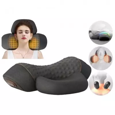 Massage Cervical Pillow for Neck Pain Relief Multi-Vibration (Warm Compression + Massage + Traction)