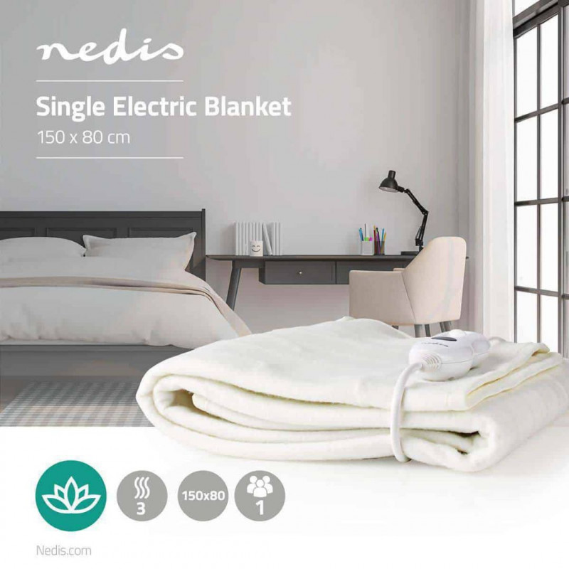 NEDIS Single Electric Blanket 150 X 80 cm