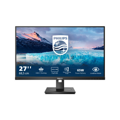 Philips S Line 273S1 00 computer monitor 68.6 cm (27") 1920 x 1080 pixels Full HD LCD Black