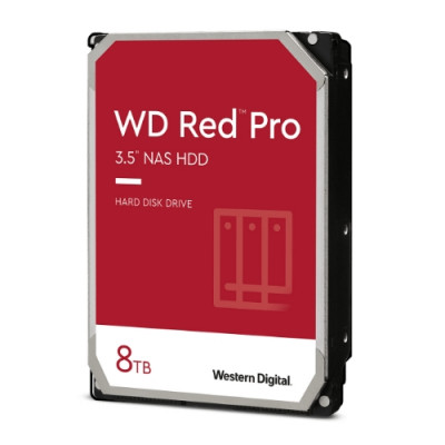 HD WD SATA3 8TB 3.5" RED PRO 7200RPM 256mb cache - NAS 8-16 SLOT HARD DRIVE - WD8005FFBX