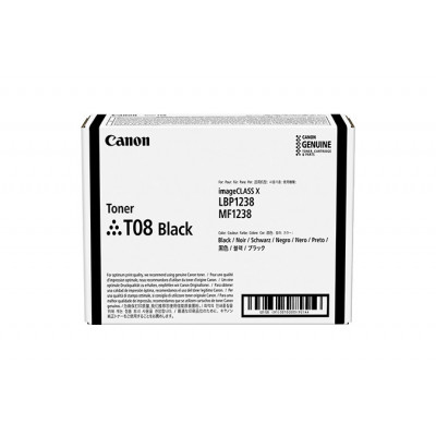 Canon TONER T08 BLACK toner cartridge 1 pc(s) Original