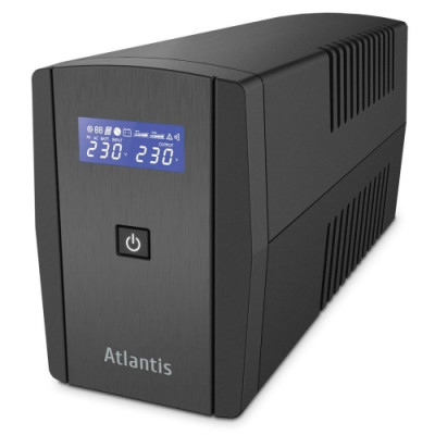 UPS ATLANTIS A03-S120 1000VA (500W) One Power Stepwave Line Interactive V-OUT 190-245Vac AVR (3 step) USB 4xIEC