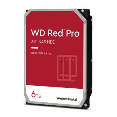 HD WD SATA3 6TB 3.5" RED PRO 7200RPM 256mb cache - NAS - WD6005FFBX