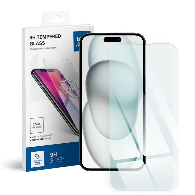 Blue Star Tempered Glass Screen Protector - for iPhone 15 Plus/16 Plus